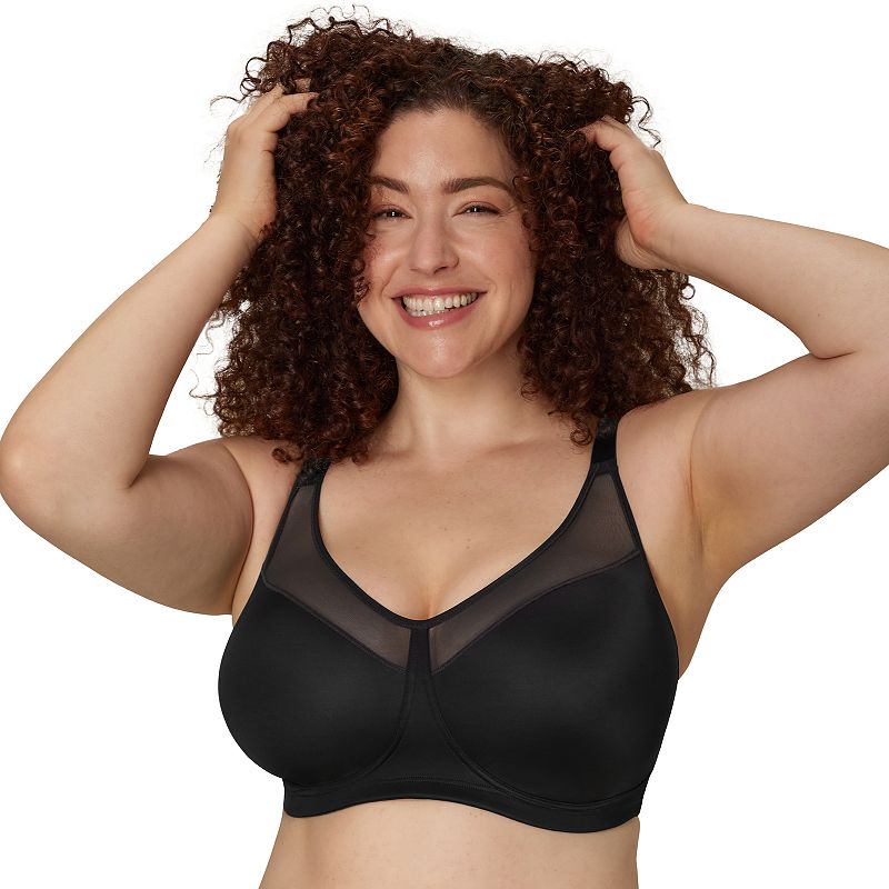 Playtex 18 Hour Smoothing Minimizer Wirefree Bra 4697, Women's, Size: 44 D, Black