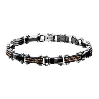 Men's DANTE Tri-Tone Stainless Steel Double Sided Bracelet