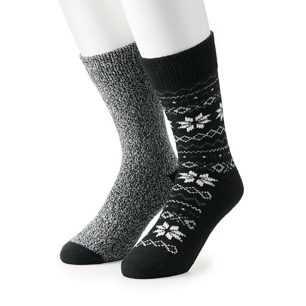 Men's Climatesmart by Cuddl Duds 2pack Crew Socks