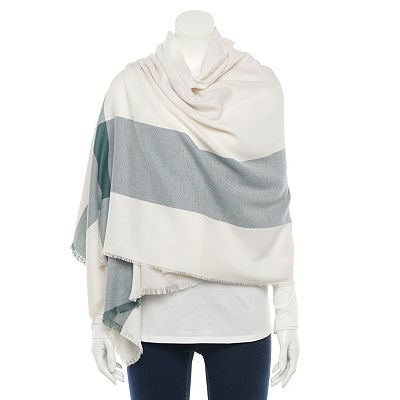 Women's LC Lauren Conrad Woven Dream Plaid Oversized Wrap