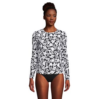 Women's Lands' End UPF 50 Long Sleeve Rash Guard