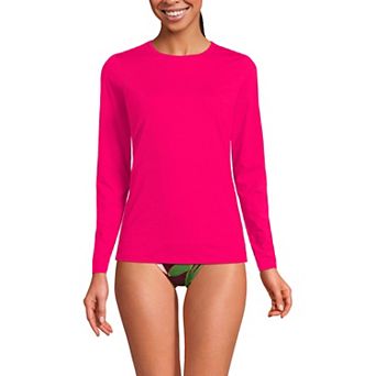 Women's Lands' End UPF 50 Long Sleeve Rash Guard