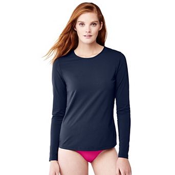 Women's Lands' End UPF 50 Long Sleeve Rash Guard