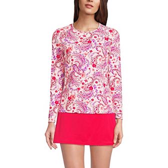 Women's Lands' End UPF 50 Long Sleeve Rash Guard