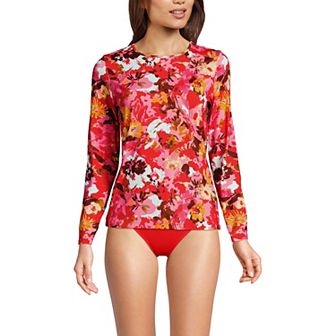 Women's Lands' End UPF 50 Long Sleeve Rash Guard