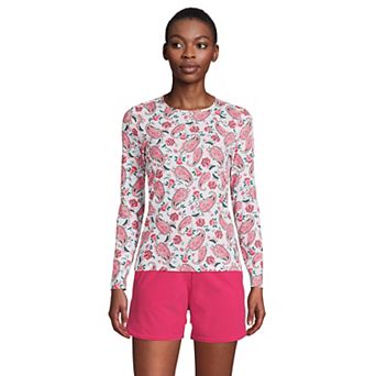 Women's Lands' End UPF 50 Long Sleeve Rash Guard