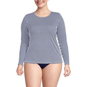 Plus Size Lands' End UPF 50 Long Sleeve Rash Guard