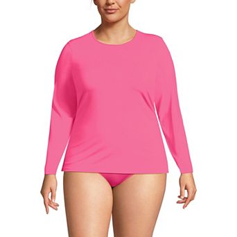 Plus Size Lands' End UPF 50 Long Sleeve Rash Guard