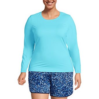 Plus Size Lands' End UPF 50 Long Sleeve Rash Guard