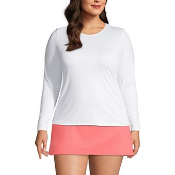 Plus Size Lands' End UPF 50 Long Sleeve Rash Guard
