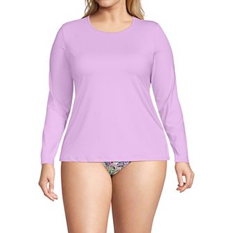 Plus Size Lands' End UPF 50 Long Sleeve Rash Guard