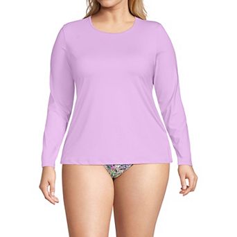 Plus Size Lands' End UPF 50 Long Sleeve Rash Guard