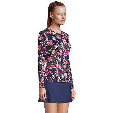 Petite Lands' End UPF 50 Long Sleeve Rash Guard