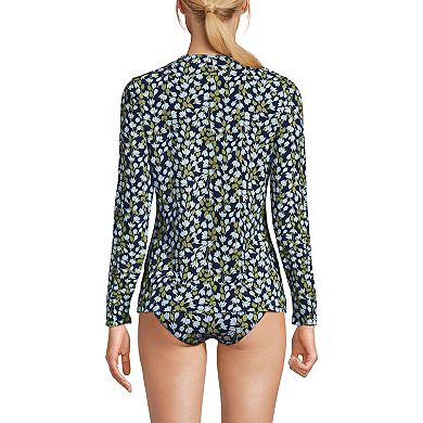 Petite Lands' End UPF 50 Long Sleeve Rash Guard