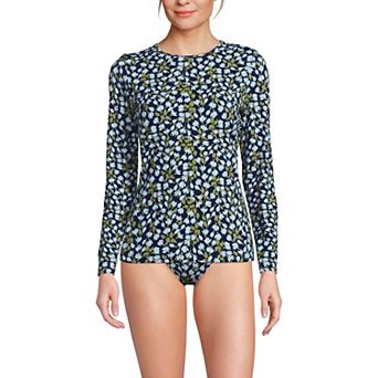Petite Lands' End UPF 50 Long Sleeve Rash Guard