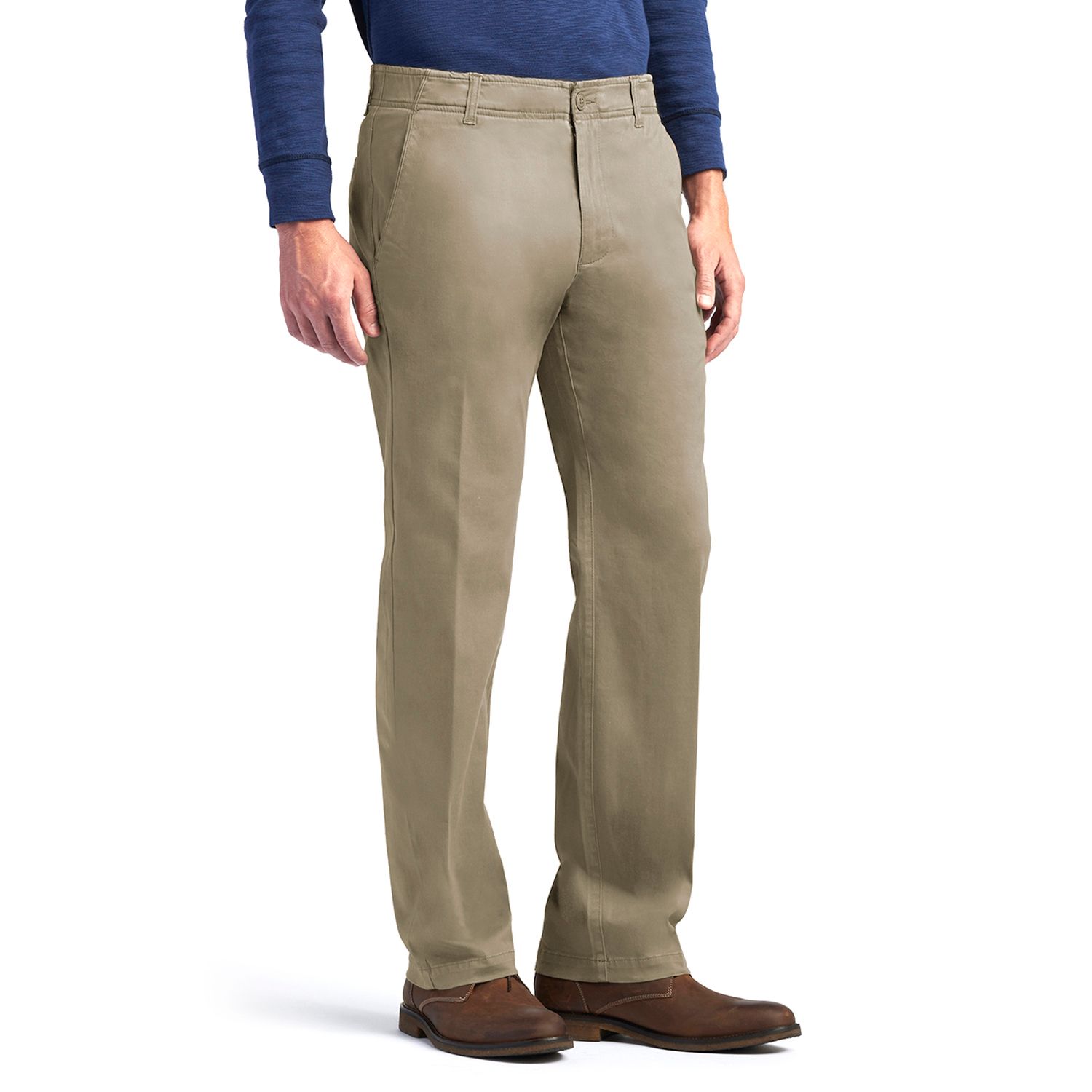 lee extreme comfort straight fit khakis