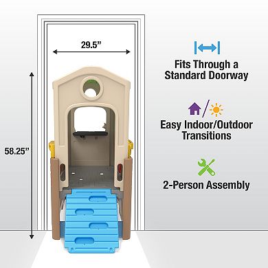 Simplay3 Young Explorers Indoor/Outdoor Discovery Playhouse