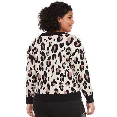 Plus Size EVRI™ Drop-Shoulder Crewneck Sweater