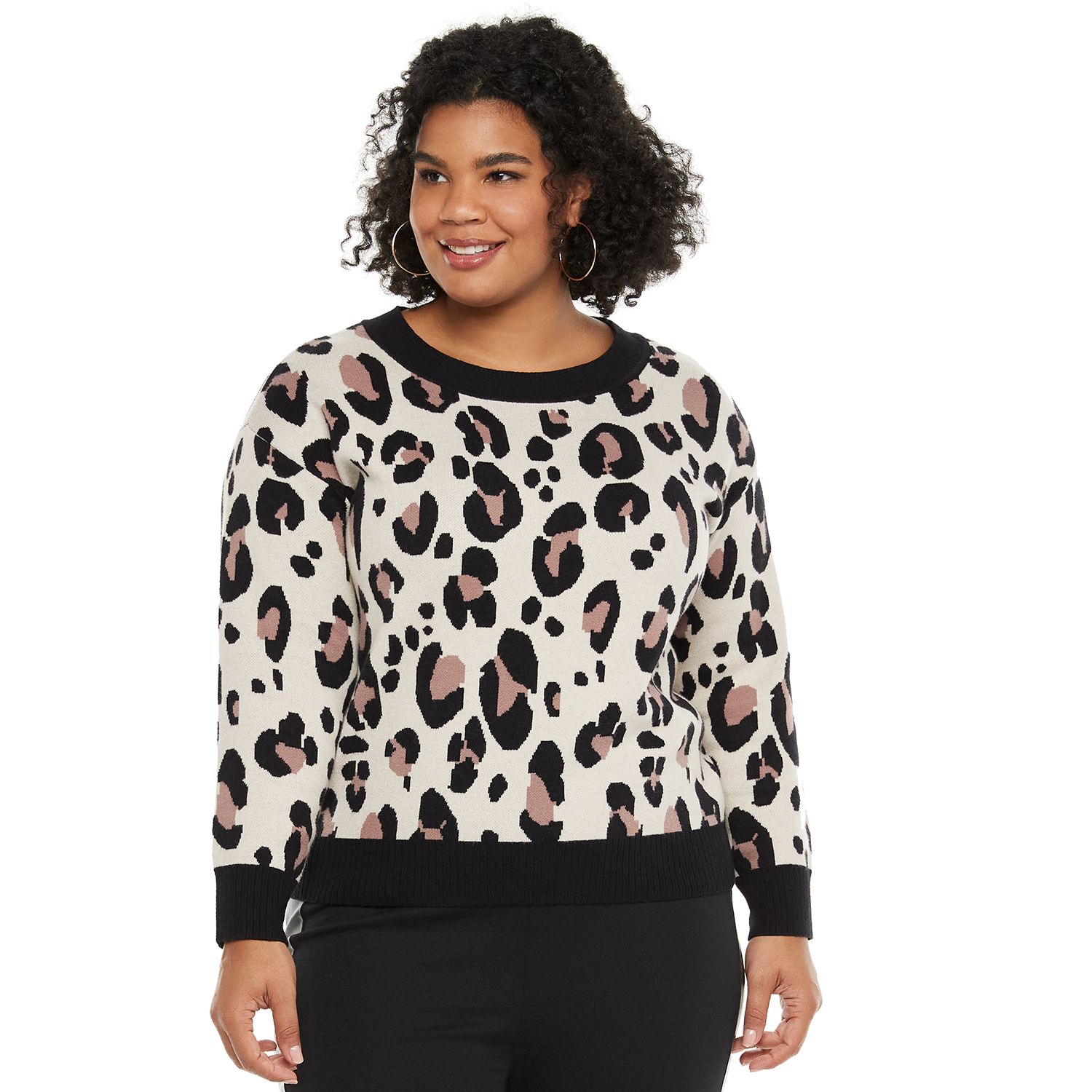 kohls womens plus sweaters