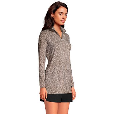 Women's Lands' End 1/4-Zip UPF 50 Rash Guard Cover-Up