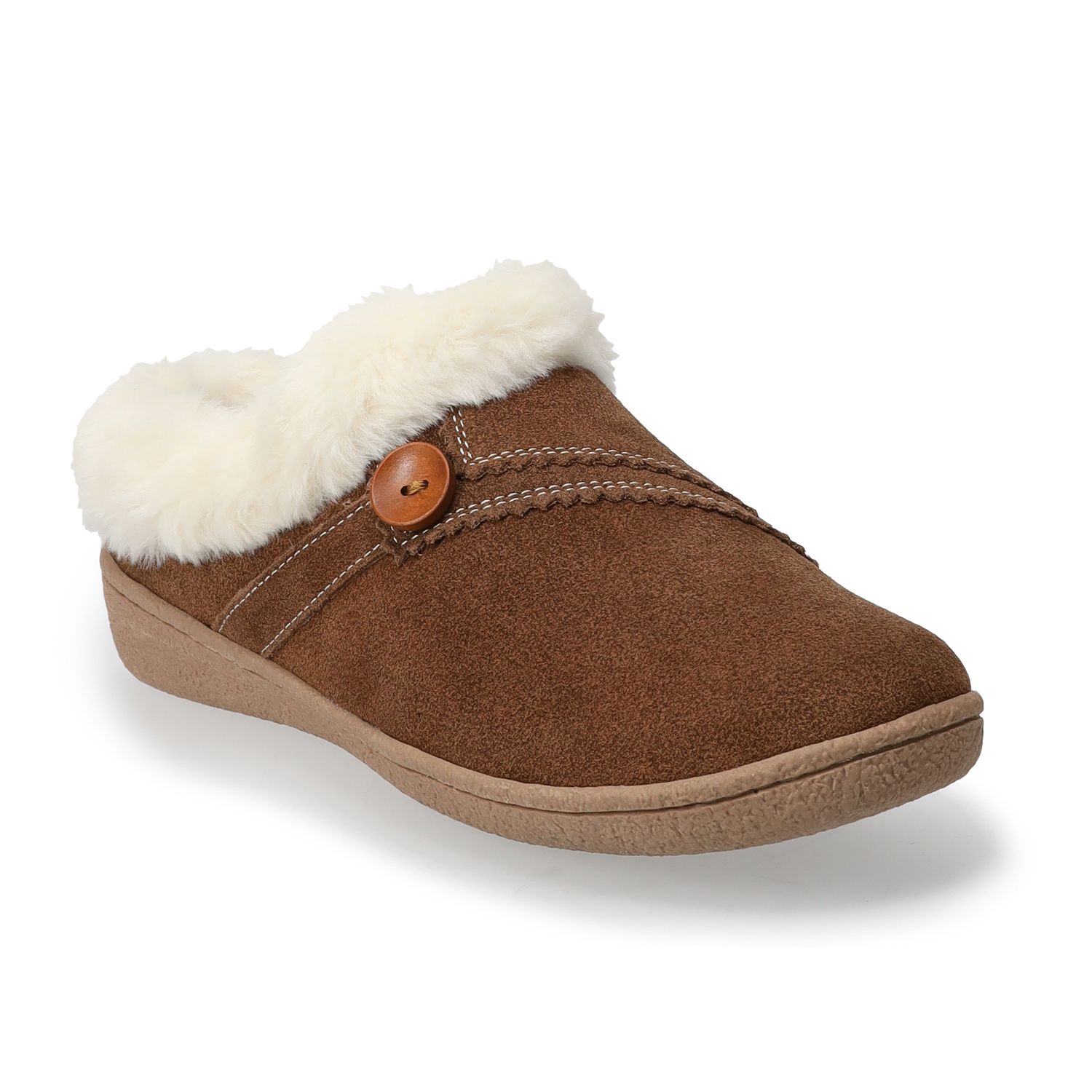 clarks shearling slippers
