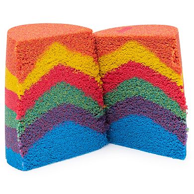 Kinetic Sand Rainbow Mix Set with 3 Colors of Kinetic Sand and 6 Tools