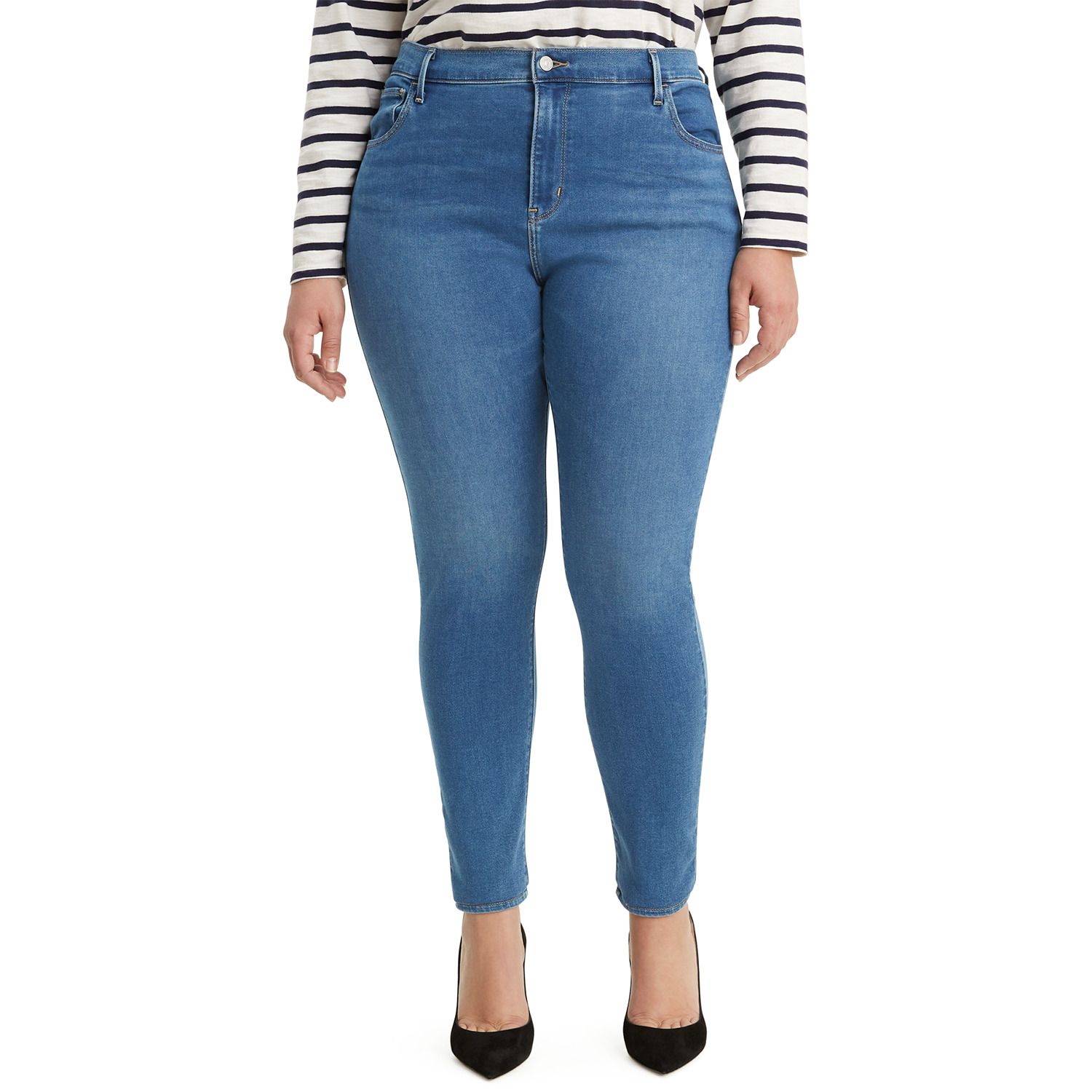 plus size high rise skinny jeans