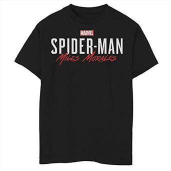 Boys 8-20 Spider-Man Miles Morales Title Tee