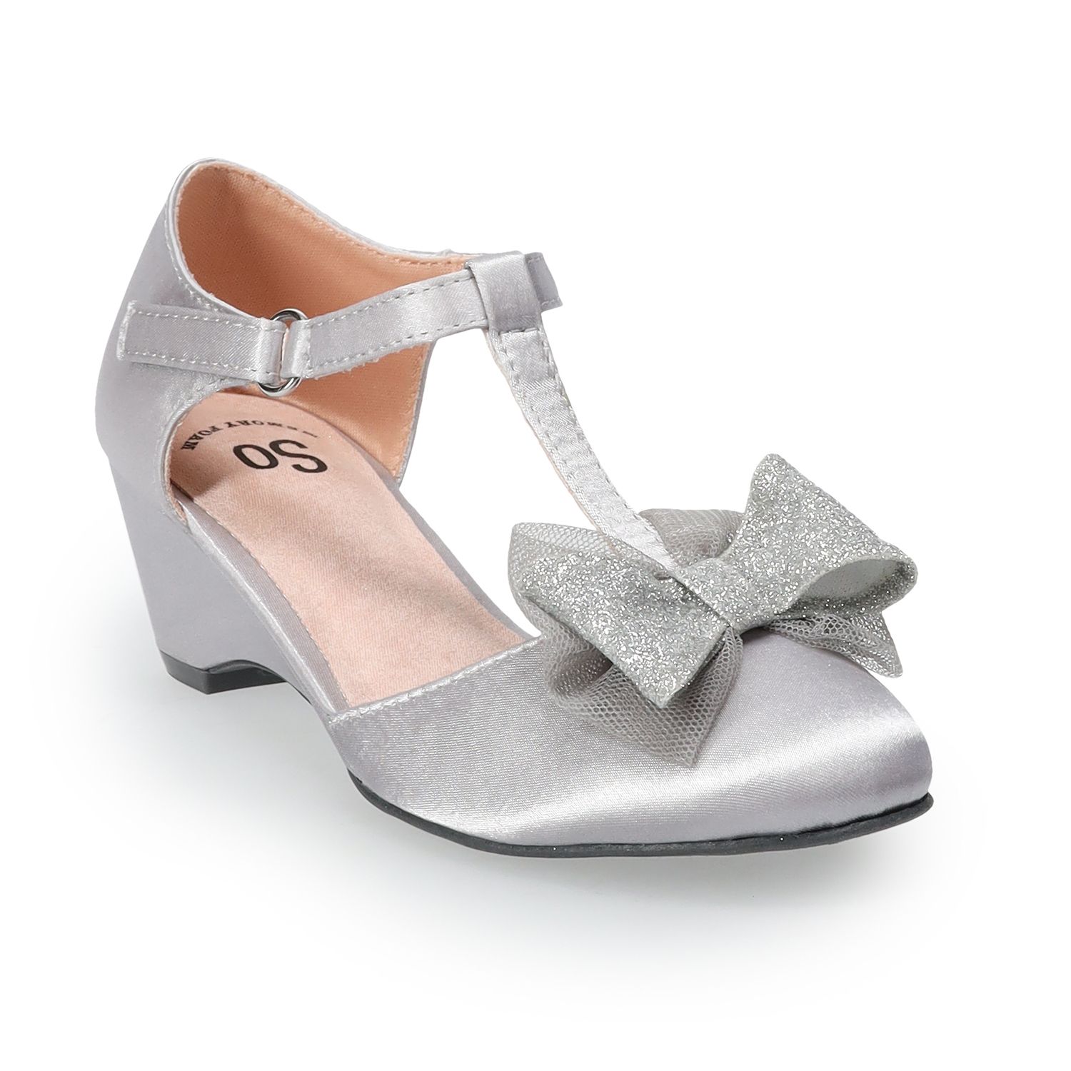 girls silver dress shoes