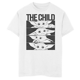 Boys 6-20 Star Wars The Child aka Baby Yoda Stacked Panels Graphic Tee
