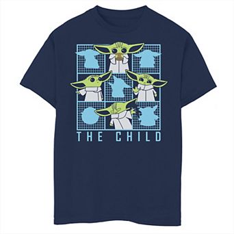 Boys 6-20 Star Wars The Child aka Baby Yoda Box Grid Graphic Tee