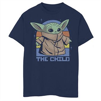 Boys 8-20 Star Wars The Child aka Baby Yoda Retro Sunset Graphic Tee