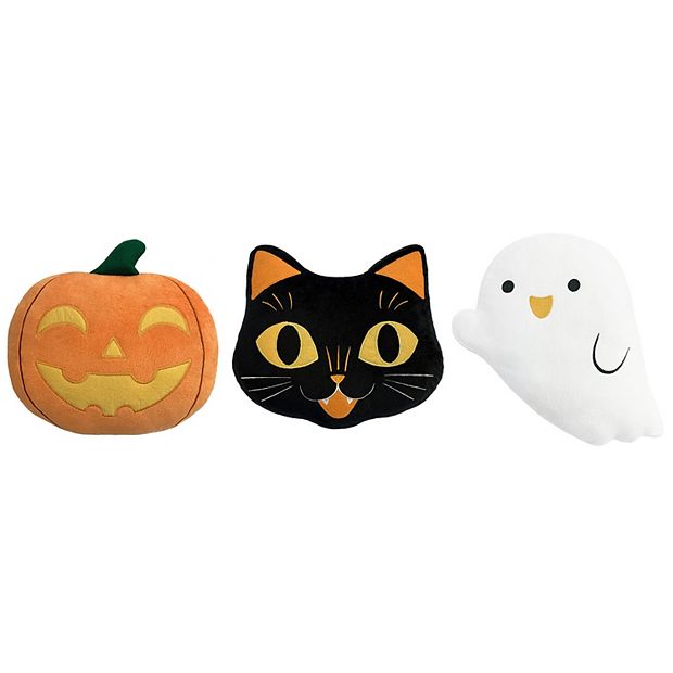 Black cat, Halloween, pumpkins - Happy Halloween for cat AOP Pillow -  Wayrumble