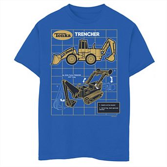 Boys 8-20 Tonka Trencher Grid Schematic Graphic Tee