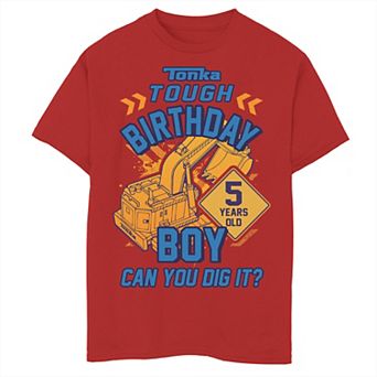 Boys 8-20 Tonka Tough Birthday Boy 5 Years Old Graphic Tee