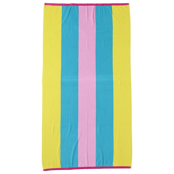 Lands' End Rugby Stripe Oversized XL Beach Towel