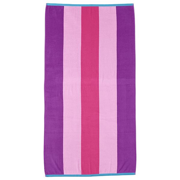 Lands' End Rugby Stripe Oversized XL Beach Towel