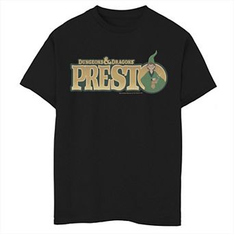 Boys 8-20 Dungeons & Dragons Presto Text Portrait Graphic Tee
