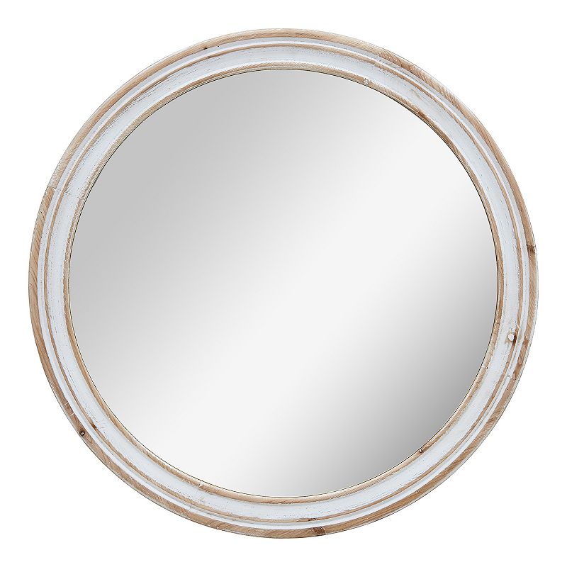 FirsTime & Co.® Clybourne Farmhouse White Mirror, American Designed, Aged White, 30 x 1 x 30 in, (70220)