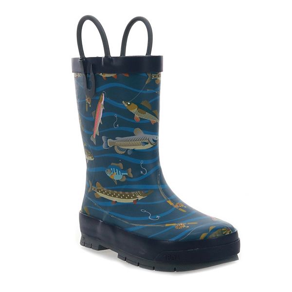 Western Chief Gone Fishin' Toddler Boys' Waterproof Rain Boots