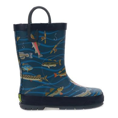 Western Chief Gone Fishin' Toddler Boys' Waterproof Rain Boots