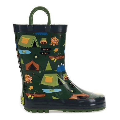 Western Chief Camp Out Boys' Waterproof Rain Boots