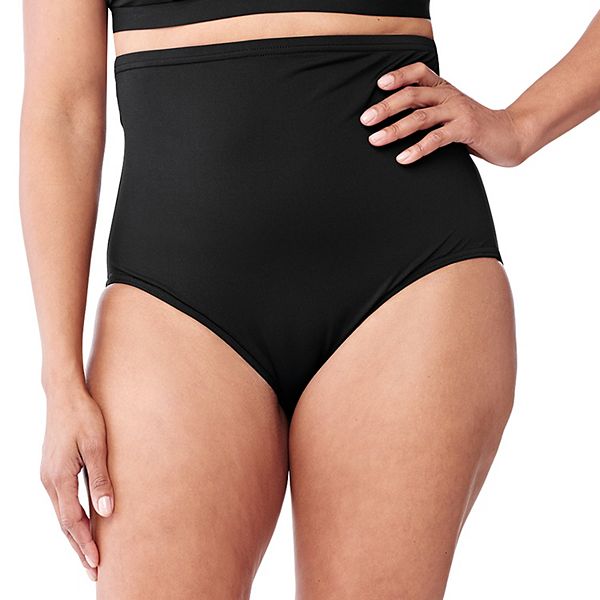 Women's Lands' End Tummy Control Ultra-High Waist Bikini Bottoms