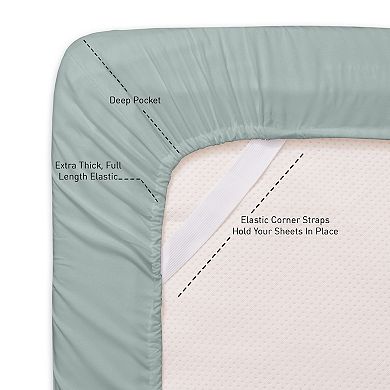 Sweet Home Collection 1500 Thread Count Deep Pocket Sheet Set