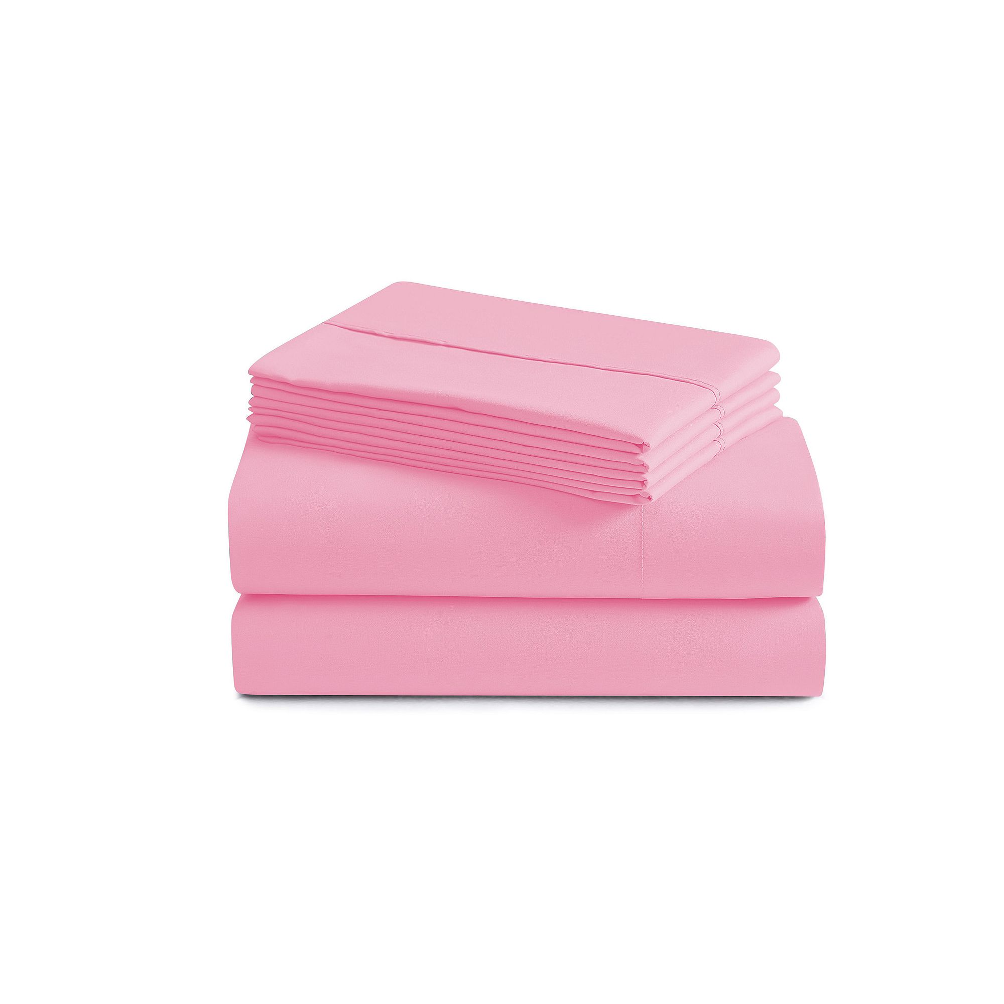 Sweet Home Collection Antimicrobial 1500 Thread Count Sheet Set, Pink