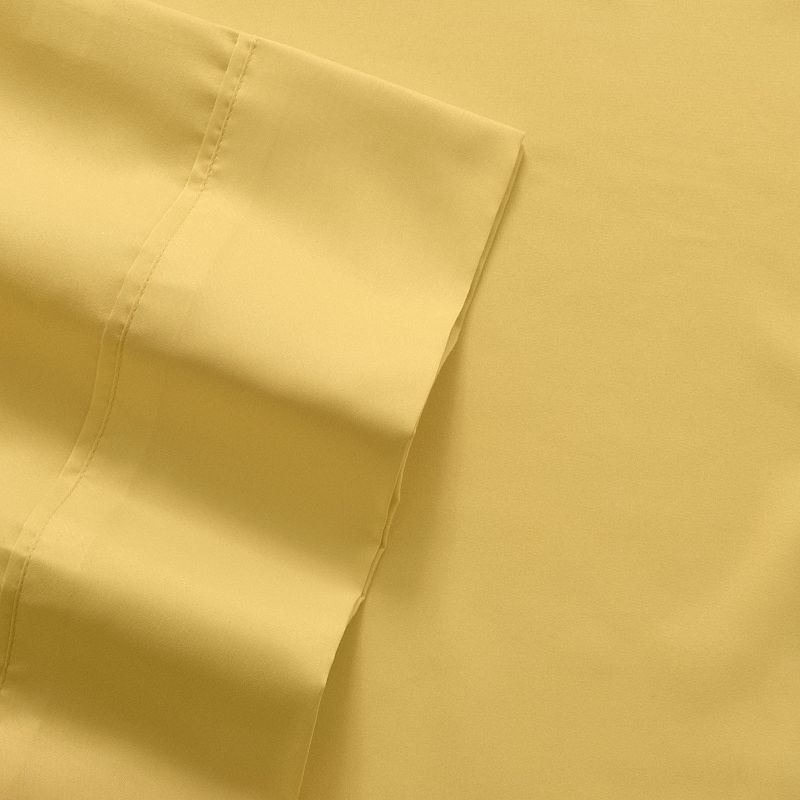 Sweet Home Collection Antimicrobial 1500 Thread Count Sheet Set, Yellow, Tw