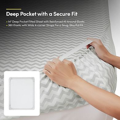 Sweet Home Collection Luxury Print Sheet Set