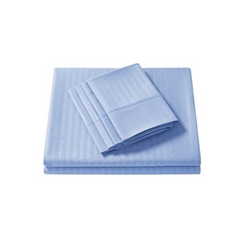 Sweet Home Collection Antimicrobial Luxury Dobby Stripe Sheet Set