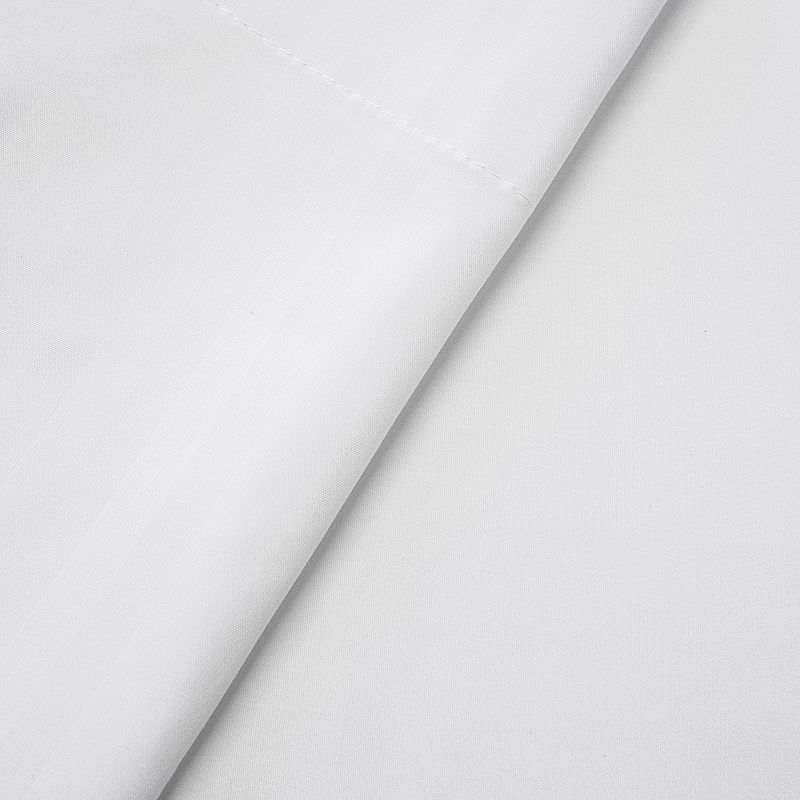 Sweet Home Collection Antimicrobial Luxury Dobby Stripe Sheet Set, White, C