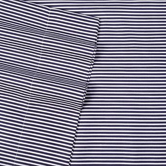Sweet Home Collection Antimicrobial Luxury Classic Stripe Sheet Set